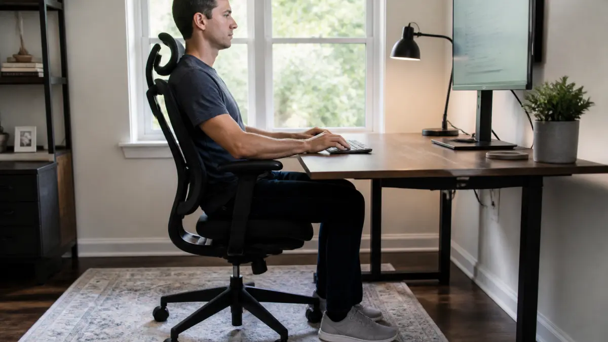 Bonne position au bureau : comment régler chaise, écran et clavier