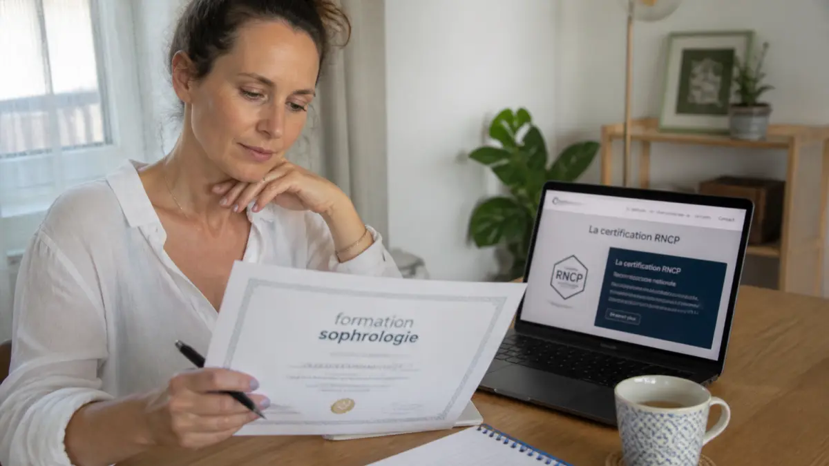 Formation sophrologie RNCP : comprendre les titres et certifications