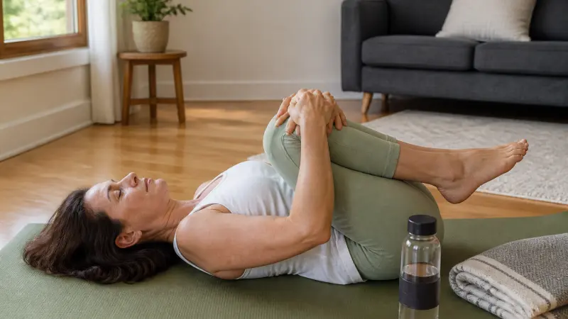Étirement bas du dos : 7 mouvements doux à faire à la maison